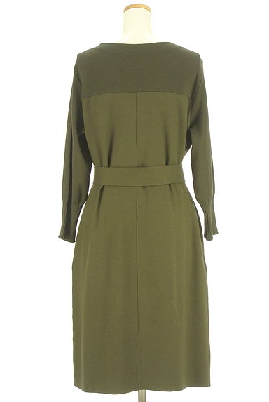 23区（ニジュウサンク）の古着「リボンベルト付き膝丈ウールワンピース（ワンピース・チュニック）」大画像２へ