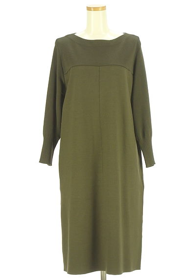 23区（ニジュウサンク）の古着「リボンベルト付き膝丈ウールワンピース（ワンピース・チュニック）」大画像５へ