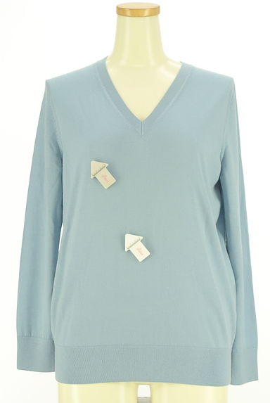 theory luxe（セオリーリュクス）の古着「Vネックニットトップス（ニット）」大画像４へ