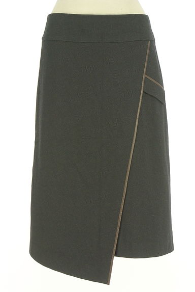 SWINSWING（スウィンスウィング）の古着「レザーパイピング入りチェック柄巻きスカート（スカート）」大画像１へ