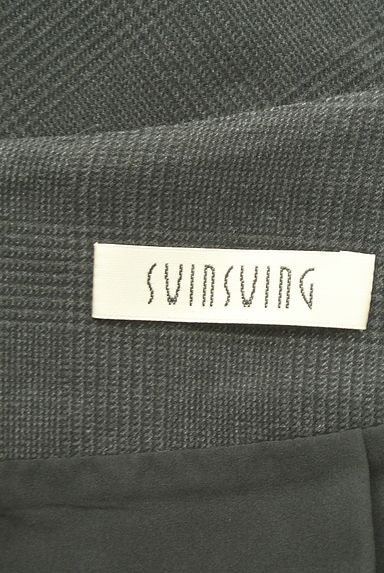 SWINSWING（スウィンスウィング）の古着「レザーパイピング入りチェック柄巻きスカート（スカート）」大画像６へ