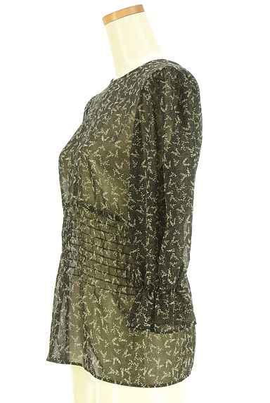 SHIPS（シップス）の古着「七分袖シアーブラウス（カットソー・プルオーバー）」大画像３へ