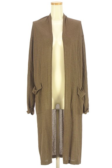 LOUNIE（ルーニィ）の古着「ラメニットロングカーディガン（カーディガン・ボレロ）」大画像１へ