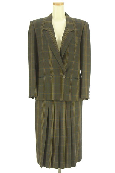 DAKS（ダックス）の古着「ジャケット×ミモレ丈スカート セットアップ（セットアップ（ジャケット＋スカート））」大画像１へ