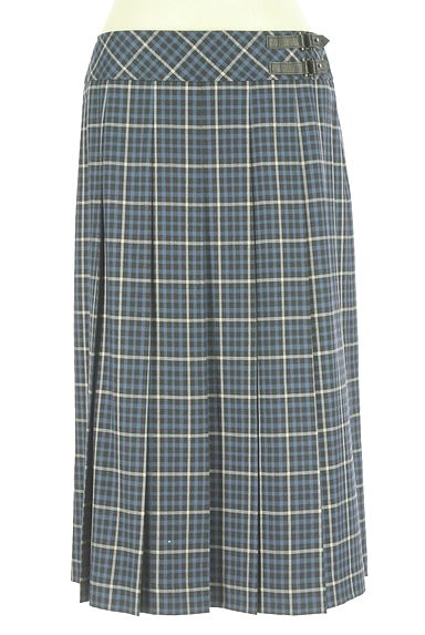 DAKS（ダックス）の古着「チェック柄タックプリーツスカート（ロングスカート・マキシスカート）」大画像１へ