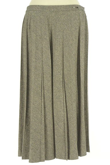 DAKS（ダックス）の古着「ミモレ丈プリーツツイードスカート（ロングスカート・マキシスカート）」大画像１へ