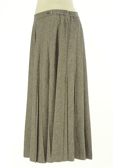 DAKS（ダックス）の古着「ミモレ丈プリーツツイードスカート（ロングスカート・マキシスカート）」大画像３へ