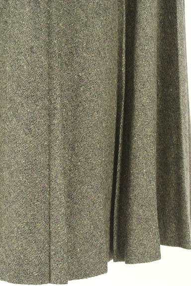 DAKS（ダックス）の古着「ミモレ丈プリーツツイードスカート（ロングスカート・マキシスカート）」大画像５へ