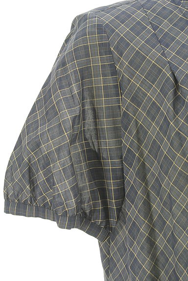 DAKS（ダックス）の古着「チェック柄ボウタイブラウス（ブラウス）」大画像５へ