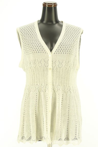 DAKS（ダックス）の古着「透かし編みニットベスト（ベスト・ジレ）」大画像１へ