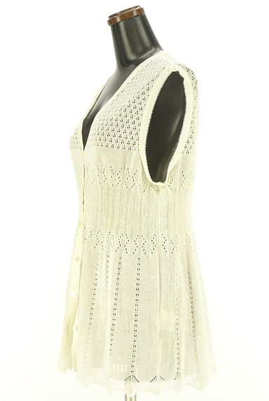 DAKS（ダックス）の古着「透かし編みニットベスト（ベスト・ジレ）」大画像３へ