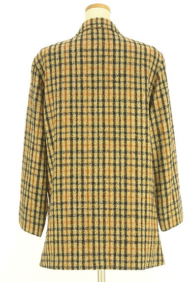 DAKS（ダックス）の古着「チェック柄ミドル丈ブークレコート（コート）」大画像２へ