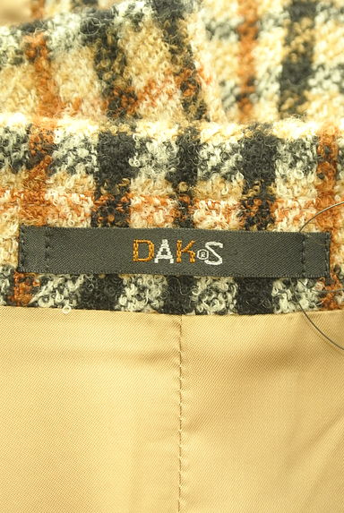 DAKS（ダックス）の古着「チェック柄ミドル丈ブークレコート（コート）」大画像６へ