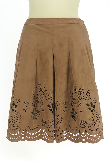 KATHARINE ROSS（キャサリンロス）の古着「スウェード調膝丈スカート（スカート）」大画像１へ