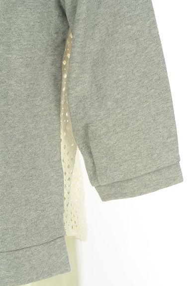 KATHARINE ROSS（キャサリンロス）の古着「スウェット×レーストップス（スウェット・パーカー）」大画像５へ