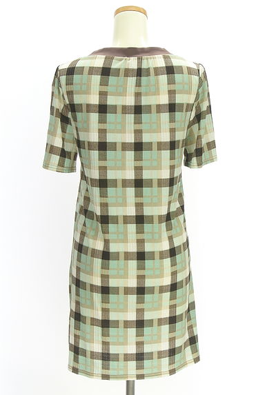 KATHARINE ROSS（キャサリンロス）の古着「チェック柄膝丈ワンピース（ワンピース・チュニック）」大画像２へ
