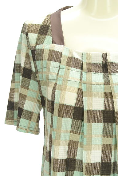 KATHARINE ROSS（キャサリンロス）の古着「チェック柄膝丈ワンピース（ワンピース・チュニック）」大画像４へ