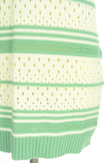 KATHARINE ROSS（キャサリンロス）の古着「ボーダー透かし編みチュニック（ニット）」大画像５へ