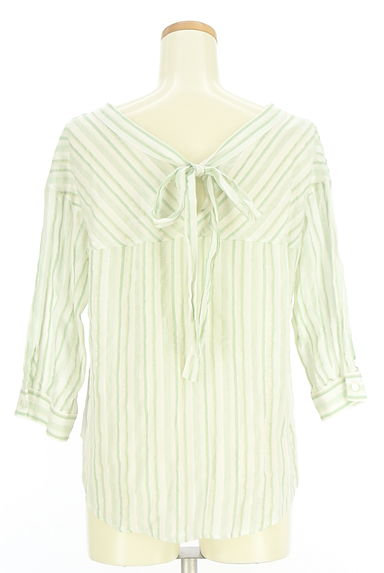 Stola.（ストラ）の古着「七分袖ストライプブラウス（カットソー・プルオーバー）」大画像２へ