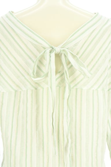 Stola.（ストラ）の古着「七分袖ストライプブラウス（カットソー・プルオーバー）」大画像４へ