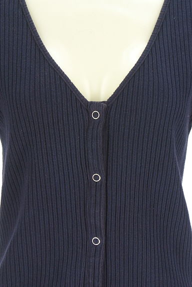 R JUBILEE（アール ジュビリー）の古着「コットンリブニットカーディガン（カーディガン・ボレロ）」大画像４へ