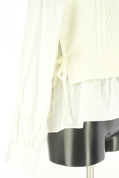 組曲（クミキョク）の古着「ニットベストレイヤード風トップス（ニット）」大画像４へ