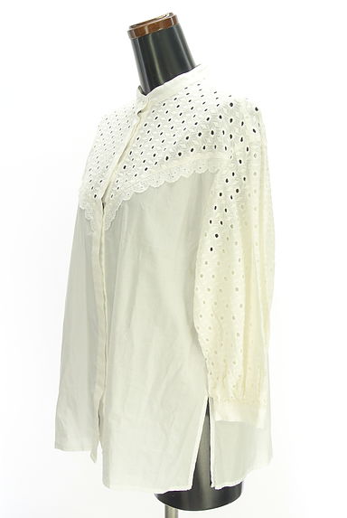 Spick and Span（スピック＆スパン）の古着「7分袖レース切替ブラウス（ブラウス）」大画像３へ