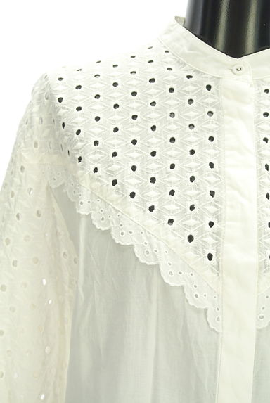 Spick and Span（スピック＆スパン）の古着「7分袖レース切替ブラウス（ブラウス）」大画像４へ