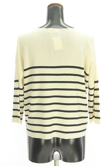 green label relaxing（グリーンレーベル リラクシング）の古着「8分袖パネルボーダーニット（ニット）」大画像２へ