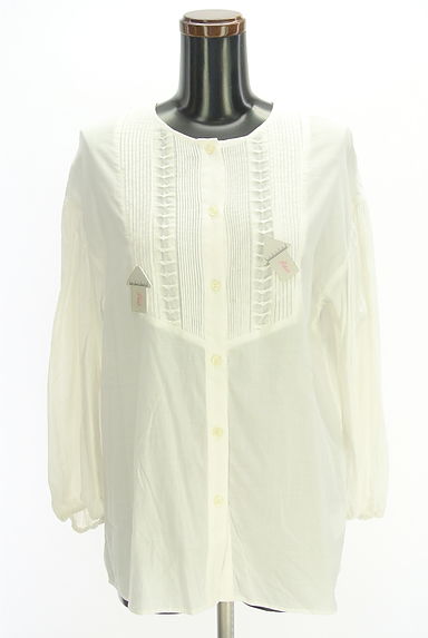 INDIVI（インディヴィ）の古着「ピンタックブラウス（ブラウス）」大画像４へ