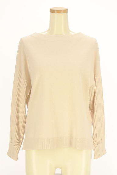 INDIVI（インディヴィ）の古着「袖リブ切替ニットトップス（ニット）」大画像１へ