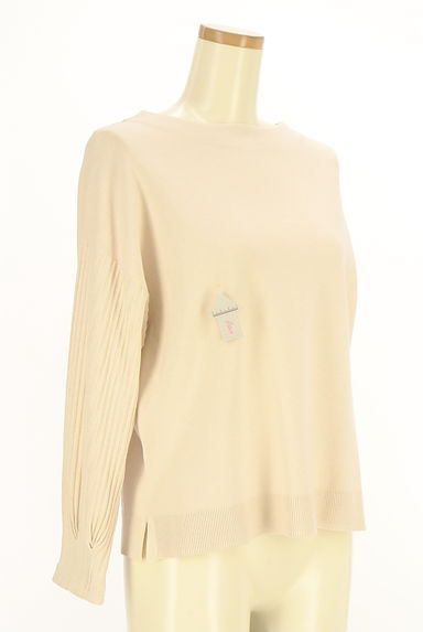 INDIVI（インディヴィ）の古着「袖リブ切替ニットトップス（ニット）」大画像４へ