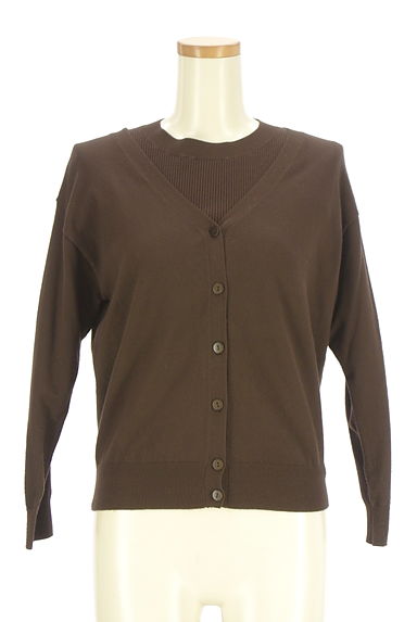 Mystrada（マイストラーダ）の古着「ニットカーデ×半袖リブニット アンサンブル（アンサンブル）」大画像１へ