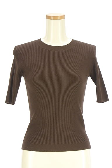 Mystrada（マイストラーダ）の古着「ニットカーデ×半袖リブニット アンサンブル（アンサンブル）」大画像４へ