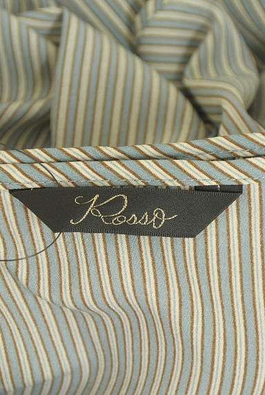 ROSSO（ロッソ）の古着「フリル襟ストライプブラウス（ブラウス）」大画像６へ