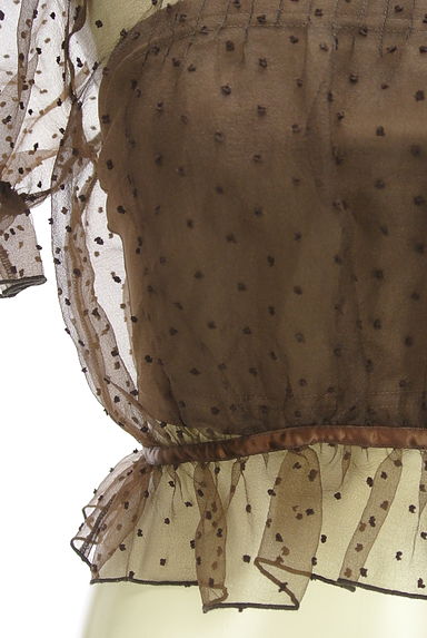 Snidel（スナイデル）の古着「ドットシアーブラウス（カットソー・プルオーバー）」大画像５へ