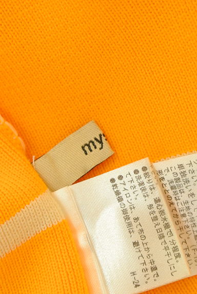 mystic（ミスティック）の古着「肩フリルボーダーニット（ニット）」大画像６へ