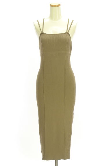 mystic（ミスティック）の古着「バッククロスミモレタイトワンピース（キャミワンピース）」大画像１へ