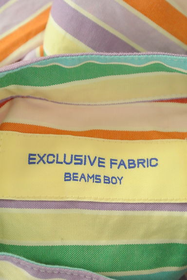 BEAMS Women's（ビームス　ウーマン）の古着「BEAMS BOY マルチストライプシャツワンピ（ワンピース・チュニック）」大画像６へ