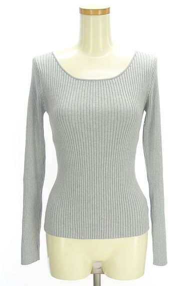 NATURAL BEAUTY BASIC（ナチュラルビューティベーシック）の古着「ラメリブニット（ニット）」大画像１へ