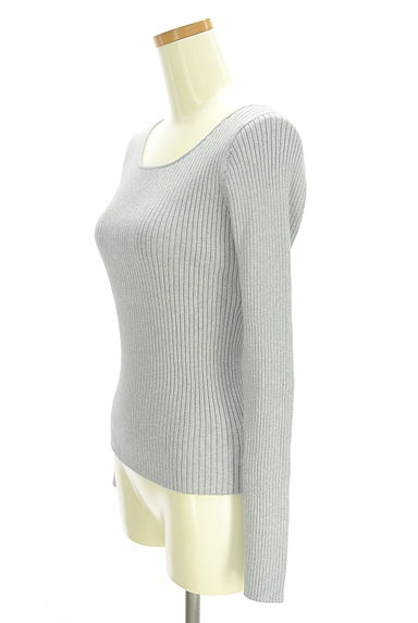 NATURAL BEAUTY BASIC（ナチュラルビューティベーシック）の古着「ラメリブニット（ニット）」大画像３へ