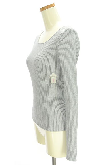 NATURAL BEAUTY BASIC（ナチュラルビューティベーシック）の古着「ラメリブニット（ニット）」大画像４へ