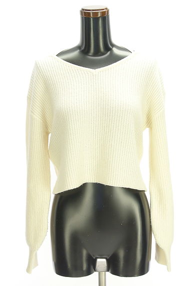 PROPORTION BODY DRESSING（プロポーションボディドレッシング）の古着「バッククロスラメニット（ニット）」大画像１へ