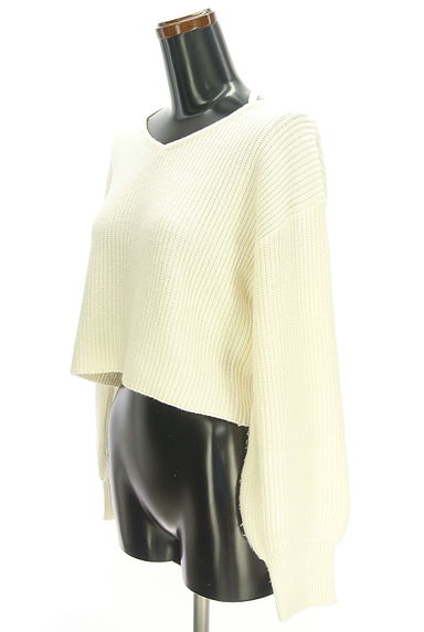 PROPORTION BODY DRESSING（プロポーションボディドレッシング）の古着「バッククロスラメニット（ニット）」大画像３へ