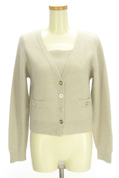 Apuweiser riche（アプワイザーリッシェ）の古着「ノースリニット+カーディガン（アンサンブル）」大画像１へ