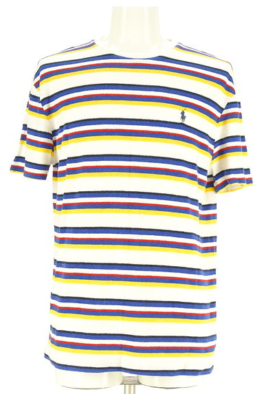 POLO RALPH LAUREN（ポロラルフローレン）の古着「マルチボーダーパイルTシャツ（ニット）」大画像１へ