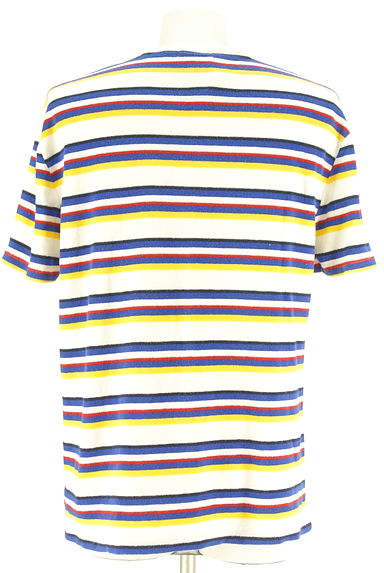 POLO RALPH LAUREN（ポロラルフローレン）の古着「マルチボーダーパイルTシャツ（ニット）」大画像２へ