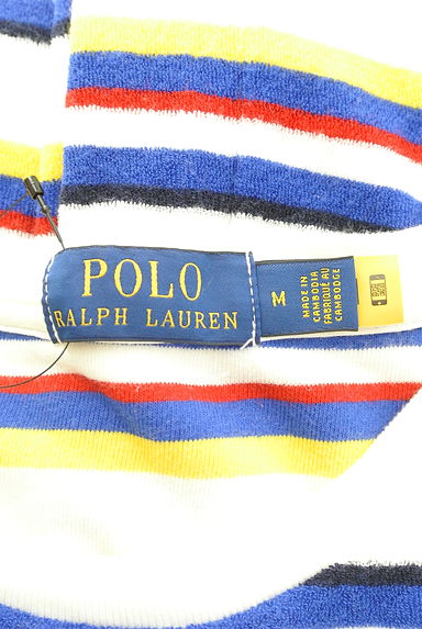 POLO RALPH LAUREN（ポロラルフローレン）の古着「マルチボーダーパイルTシャツ（ニット）」大画像６へ