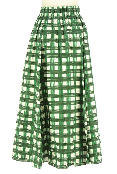 Mila Owen（ミラオーウェン）の古着「チェック柄ロングフレアスカート（ロングスカート・マキシスカート）」大画像２へ