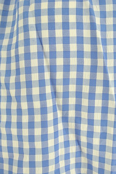 STRAWBERRY-FIELDS（ストロベリーフィールズ）の古着「オープンショルダーチェックブラウス（カットソー・プルオーバー）」大画像５へ